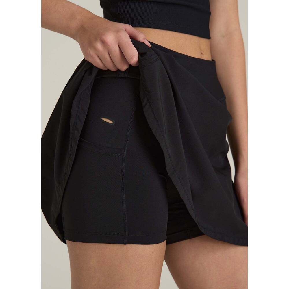 American Tall Athletic Skort for Tall Women in Black Size L / Tall / Black - Picture 2 of 3